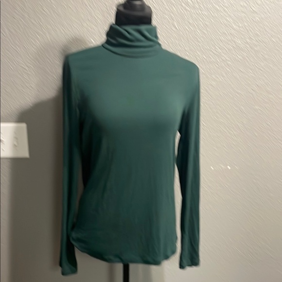 LOFT Tops - LOFT  Green Turtleneck Long Sleeve Top